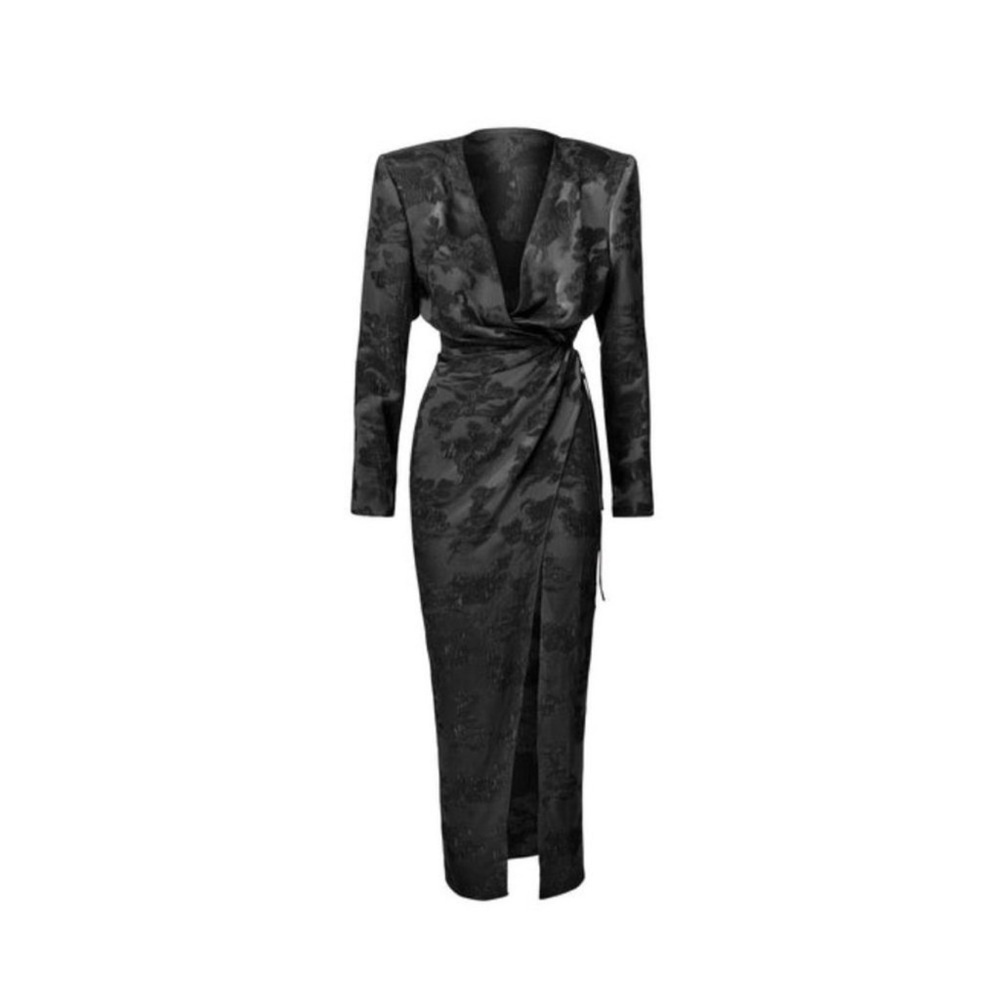 Mother of All Afrodita Wrap Dress Black Size Small NWT